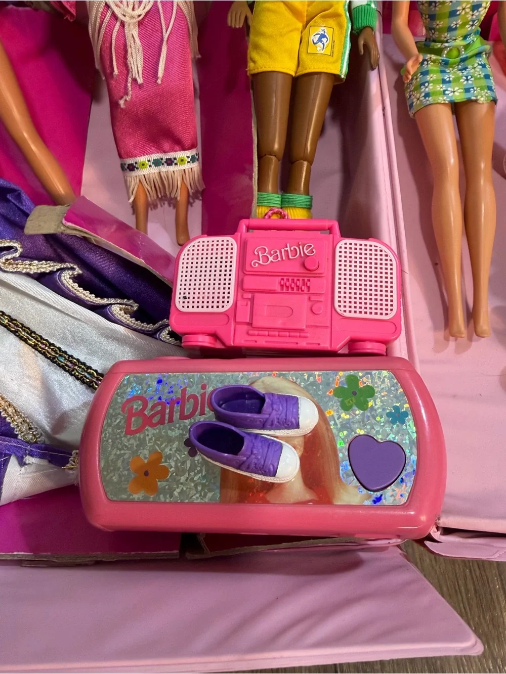 Barbie Pink Play Case with Multicolor Graphic
